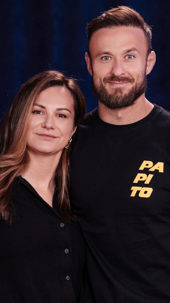 PashaBiceps z żoną Kingą